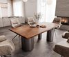 Esstisch Edge 200x100 Akazie Braun Troa Edelstahl Graphit Live-Edge Bild 2