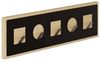 Dmora - Garderobe/Kleiderbügel Isildur, Kleiderhalter, Wand-Kleiderständer-Struktur, Wandgarderobe, 54x2 h16 cm, Eiche Bild 2