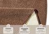 Runder Kurzflor Teppich Uni Fancy rund - braun - 200 cm Durchmesser Bild 3