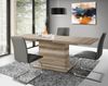 FORTE Dining Tables Esstisch ausziehbar, Holzwerkstoff, Braun, 160 x 76,6 x 90 cm Bild 2