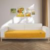 LINGKY Samt Sofabezug 1 2 3 4 Sitzer, L Form Sofaüberwurfe, Ecksofa Sofa überzug Pets Dog Couch überzug Anti-rutsch Sofaschutz, Ultra Weicher Sofaschoner (Gelb,70x180 cm/Rechteckig) Bild 4