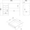 INOSIGN Schreibtisch Funktion Plus, Arbeitstisch, Bürotisch, Computertisch mit 4 Schubladen und 1 offenen Fach, Breite 110 cm Bild 3