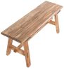 DESIGN DELIGHTS RUSTIKALE HOLZBANK Anzio | zusammenklappbar, 90 x 26 x 39 cm(LxBxH), Recycling Holz Sitzbank | Bank im angesagten Vintage Look Bild 5