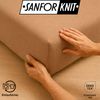 EXKLUSIV HEIMTEXTIL Jersey Spannbettlaken Premium 180 x 200 cm Nougat 100% Baumwolle Öko - Tex Zertifiziert Bed-Sheet Bettlaken Spannbetttuch Topper Leinentuch Bild 5