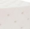 Sitzhocker XXL 90 x 45 x 90 cm Creme aus Leinen mit Metallfüße WOMO-Design Bild 4