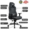 Arozzi Vernazza Büro- und Gaming-Stuhl aus weichem Stoff, strapazierfähig, ergonomisch, mit hochwertigen Funktionen wie 3D-A Bild 4