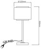 Brilliant Leuchten No. 93133-09 Tischleuchte Odar 1-flammig E27 schwarz beige Bild 5