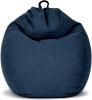 Green Bean 'Home Linen' Indoor XXL Sitzsack mit EPS-Perlen Füllung, waschbar, Leinen dunkelblau, 100 x 50 x 120 cm, 300 l