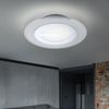 LED Deckenleuchte chrom, Glas satiniert, D 30 cm Bild 5