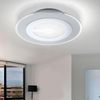 LED Deckenleuchte chrom, Glas satiniert, D 30 cm Bild 2