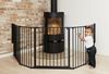 BabyDan Flex XL, 90-278 cm, Kaminzaun/Treppengitter/Raumteiler/Kaminumrandung, Schwarz, Hergestellt in Dänemark - Kinderschutzgitter/Sicherheitsgitter (Haustiergitter/Hundegitter/Hundespielgehege) Bild 2