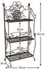 Regal Metall Vintage 1844 Standregal Antik 123 cm Bücherregal Küchenregal Klappregal Bild 2