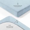 Blumtal® Frottee Spannbettlaken - 2er Set Kuschelig weiches Bettlaken 140x200 cm, Oeko-Tex 100 Zertifiziert, bis 22cm Matratzenhöhe, Hellblau Bild 3