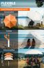 4smile Sonnenschirm Strand SunnyJoy, Beige – 3er Set inkl. Strandschirm windfest stabil, Rasendorn Sonnenschirmhalter, Schirmhülle – Sonnenschirm mit Rasendorn, Schirmspieß für Garten Bild 5
