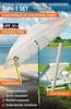 4smile Sonnenschirm Strand SunnyJoy, Beige – 3er Set inkl. Strandschirm windfest stabil, Rasendorn Sonnenschirmhalter, Schirmhülle – Sonnenschirm mit Rasendorn, Schirmspieß für Garten Bild 2