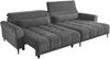 Iwaniccy Ecksofa LOGAN, Cordbezug, Dunkelgrau, B 277 x T 179 cm, 2 Nierenkissen Bild 4