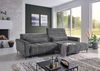 Iwaniccy Ecksofa LOGAN, Cordbezug, Dunkelgrau, B 277 x T 179 cm, 2 Nierenkissen Bild 2