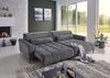 Iwaniccy Ecksofa LOGAN, Cordbezug, Dunkelgrau, B 277 x T 179 cm, 2 Nierenkissen Bild 3