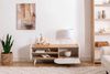 Hanah Home Stylish TV Stand, Sapphire & White, 120 x 40 x 45 cm | 100% Melamine Coated Particle Board, 18 mm Thick | Modern Design for Living Room & Entertainment Spaces Bild 3