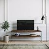 Dmora TV-Schrank Sargas 120 x 35 x 45 cm Braun 2 Fächer, 1 Fach Bild 4