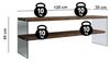 Dmora TV-Schrank Sargas 120 x 35 x 45 cm Braun 2 Fächer, 1 Fach Bild 2