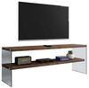 Dmora TV-Schrank Sargas 120 x 35 x 45 cm Braun 2 Fächer, 1 Fach Bild 3