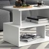 Couchtisch Shelby Weiß 59 x 39 cm Vicco Bild 5