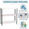 Simonrack Schwerlastregal, Lagerregal, 90 x 90 x 40 Metallregal, Kellerregal, Biegestelle 100 kg, 3 Fachböden, Anthrazit/Weiss - Comfort Bild 5