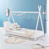 IDIMEX Kinderbett ELIN, Tipibett Hausbett Spielbett Zeltbett Zelt Tipi Bett mit Dach aus Kiefe Bild 2