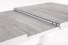 Gartenesstisch Bertro aus Aluminium, modern höhenverstellbar und ausziehbar, weiß, für 6–8 Personen Bild 3