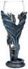 Figuren Shop GmbH Becher Glas Kelch Drache - Sea Blade - Weinkelch Fantasy Drachenfigur Deko, Kunststein (Polyresin), Glas Bild 5
