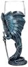 Figuren Shop GmbH Becher Glas Kelch Drache - Sea Blade - Weinkelch Fantasy Drachenfigur Deko, Kunststein (Polyresin), Glas Bild 4