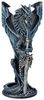 Figuren Shop GmbH Becher Glas Kelch Drache - Sea Blade - Weinkelch Fantasy Drachenfigur Deko, Kunststein (Polyresin), Glas Bild 2