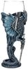Figuren Shop GmbH Becher Glas Kelch Drache - Sea Blade - Weinkelch Fantasy Drachenfigur Deko, Kunststein (Polyresin), Glas Bild 3