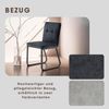 byLIVING Esszimmerstuhl 2er Set Talea / Webstoff in dunkelgrau / Gestell Metall in schwarz pulverbeschichtet / Esszimmerstuhl / Wohnzimmerstuhl / bis 120 kg / B 46, H 86, T 55 cm Bild 4