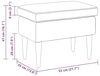vidaXL Hocker Hellgrau 55 x 35 x 41 cm Samt 42029995 Bild 2