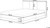 Wasserbett Bouclé ALBI 160 x 200 cm Braun Bild 3