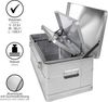 ONVAYA Allzweckkiste Alubox 3er Set stapelbar, Aluminiumkisten mit Deckel, Transportkiste Bild 3