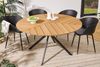 riess-ambiente Gartentisch DESIGNO 120cm natur / anthrazit · Outdoor-Küchentisch im Holz-Design (Einzelartikel, 1-St), 4 Personen · Aluminium-Sterngestell · rund · wetterfest · Terrasse Bild 4