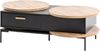 Schildmeyer Looks by Wolfgang Joop Couchtisch, Eiche Landhaus/schwarz, Holzwerkstoff, 128.2 x 76 x 41.1 cm, 701739 Bild 1