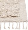 Teppich Baumwolle hellbeige 80 x 150 cm Fransen Shaggy BITLIS Bild 5
