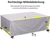 DKHLYB Abdeckung für Gartenmöbel Multi Größe Gartenmöbel Abdeckung 600D Oxford Gewebe Schutzhülle Wasserdicht Winddicht UV-Beständiges für Gartentische und Möbelsets Silber 170 x 70 x 70 cm Bild 3