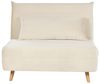 Schlafsofa SETTEN Creme Samtstoff Bild 1