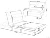 Schlafsofa SETTEN Creme Samtstoff Bild 3
