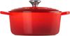 Le Creuset Signature Gusseisen-Bräter mit Deckel, Für alle Herdarten und Induktion geeignet, Rund, Kirschrot, 24,0 cm, 4.2 Bild 4