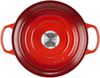 Le Creuset Signature Gusseisen-Bräter mit Deckel, Für alle Herdarten und Induktion geeignet, Rund, Kirschrot, 24,0 cm, 4.2 Bild 2