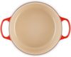 Le Creuset Signature Gusseisen-Bräter mit Deckel, Für alle Herdarten und Induktion geeignet, Rund, Kirschrot, 24,0 cm, 4.2 Bild 3