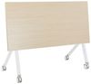 Zusammenklappbarer Schreibtisch mit Rädern Heller Holzfarbton BENDI Bild 5