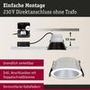 Paulmann No. 93409 Einbauleuchte LED Cole 6,5W Weiß Silber 3-Step dimmbar 2700K Bild 4