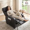 HOMCOM Massagesessel Fernsehsessel mit Massagefunktion Liegefunktion (Massagesessel, 1-St, Relaxsessel), Schwarz 68 x 88 x 98 cm Bild 2